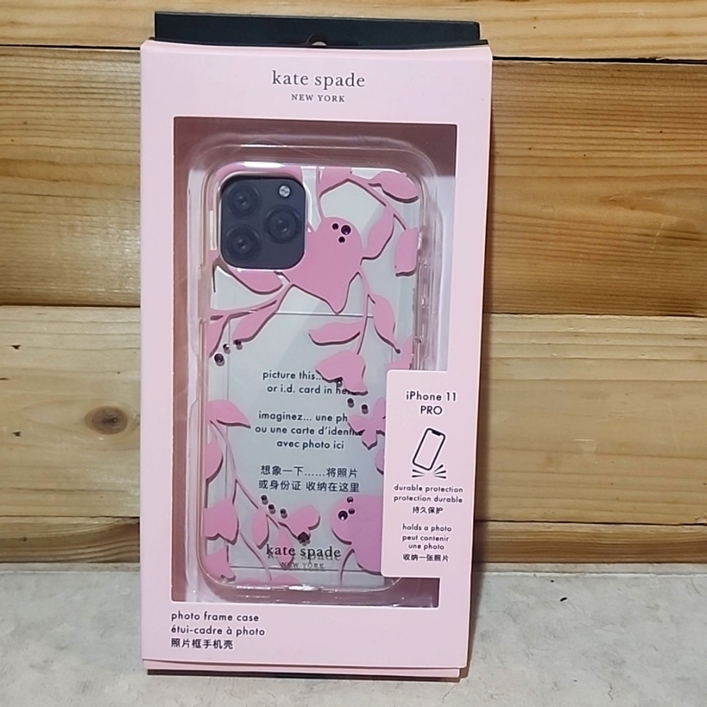 Kate spade iPhone 11 pro floral photo frame case NEW
